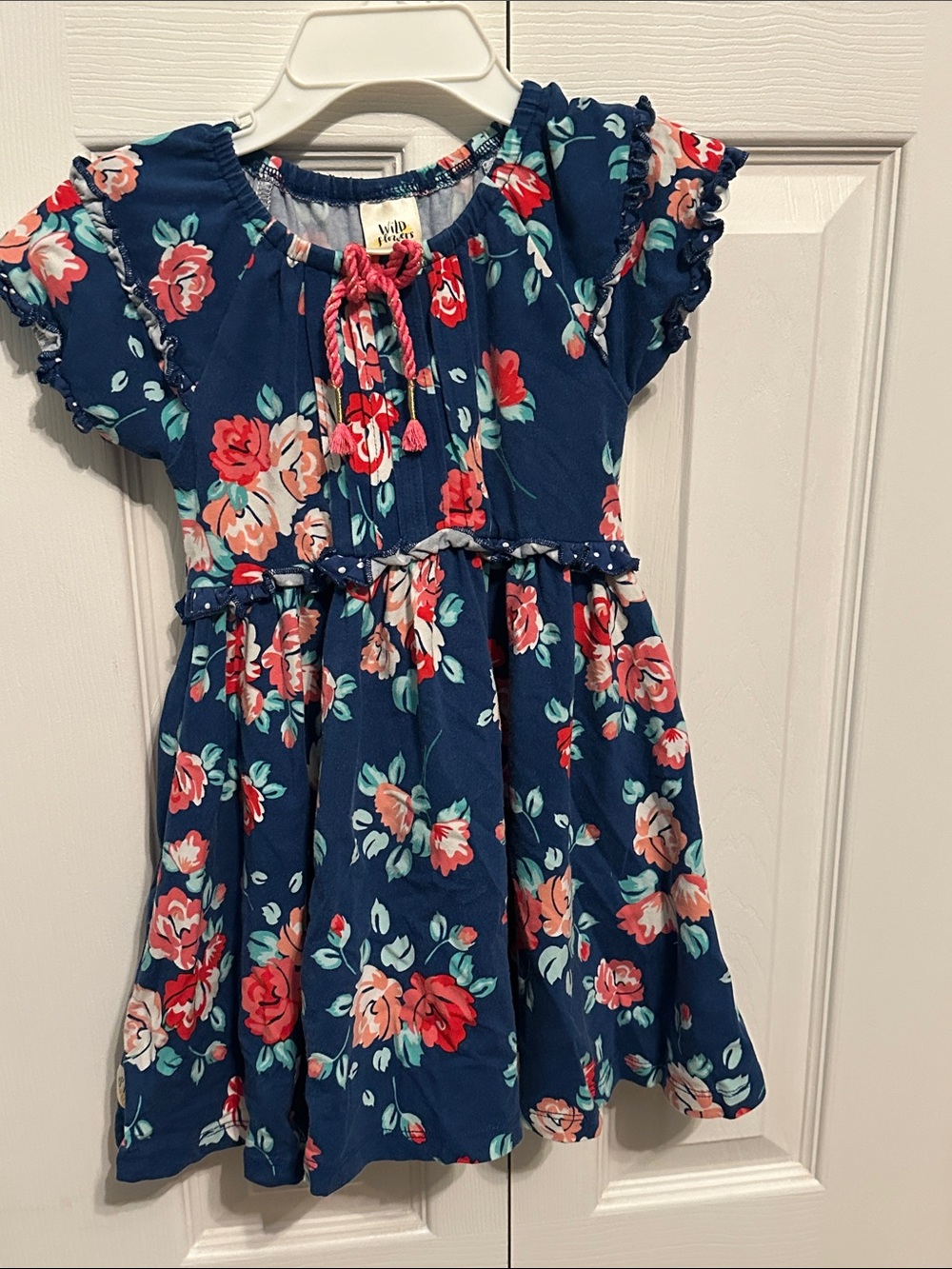 Wildflowers Navy Floral Tie-Front Dress